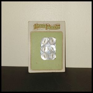 Vintage Best Pearl Mother of Pearl Buttons on Card